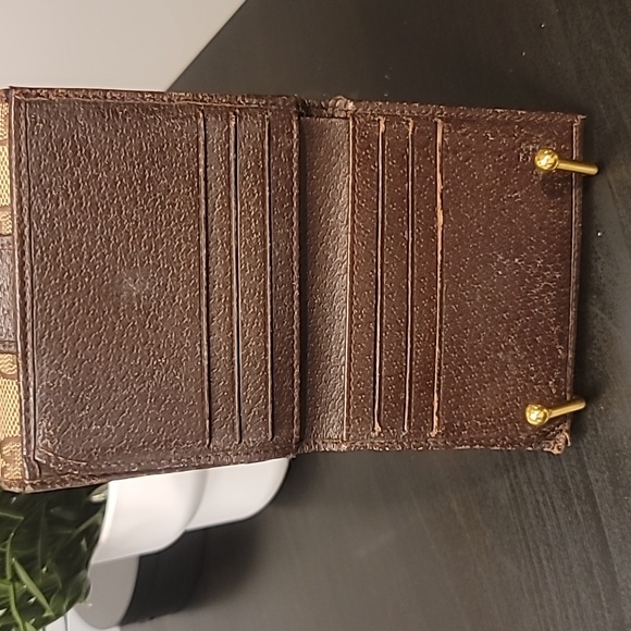 Monogram Metal Bar French Flap Wallet Beige Ebony Cocoa - Picture 4 of 10